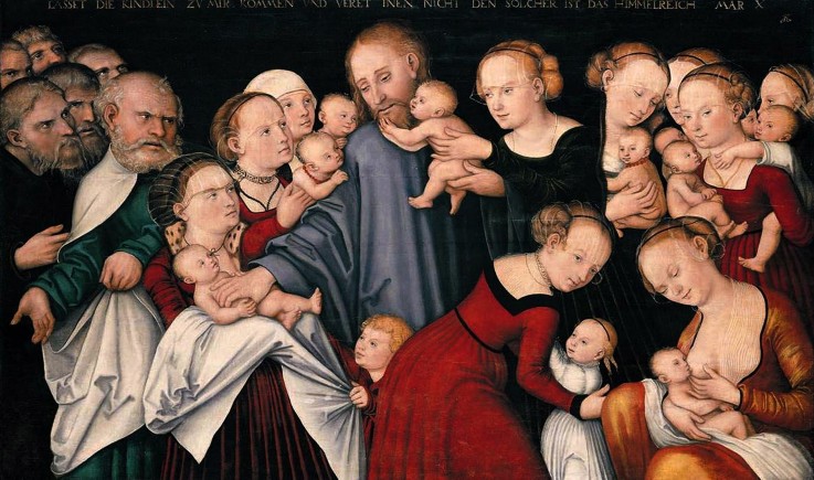 Le Christ bénissant les enfants de Lucas Cranach The Younger